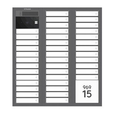 DV SYSTEM: 38 až 41 tlačítek + KAMERA a textové pole (4M+4M+4M) - Do zdi