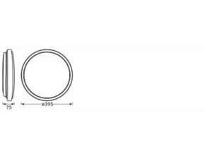 LED svítidlo přisazené LEDVANCE ORBIS LONDON 400MM 24W 830 WT