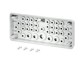 HEN Mi FP 38 Příruba pro stěnu rozvodnice 300mm, s vývodkami (těsnícími membránami) 29x O7-12mm, 4x