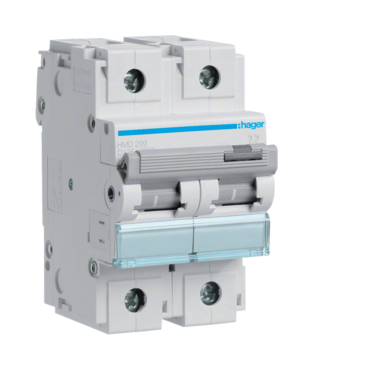 Jistič dvoupolový HAGER HMD299 2-pól. 125 A, char. D, 15 kA