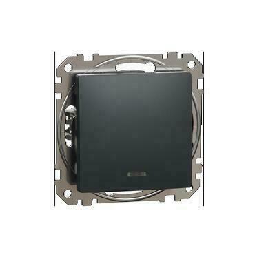 SCHN SDD114111L Sedna D/E - Tlačítko 1/0So orientační kontrolka, Antracit