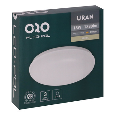 Nástěnné a stropní LED svítidlo LED-POL Uran 18W neutrální bílá