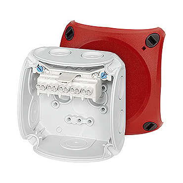 HEN DK 0202 R Krabcová rozvodka pro vnitřní a venkovní chráněné instalace IP 66, se svorkovnicí do 2