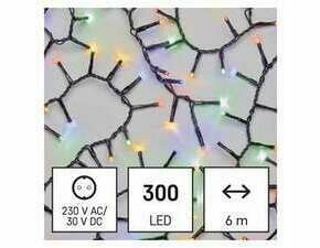 EMOS D4BM04 300LED XMAS CLUSTER 6M MC