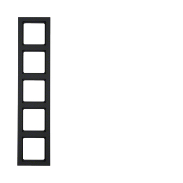 HAG 10156096 Rámeček 5-násobný, Berker Q.3, antracit, sametová