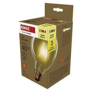 EMOS Z52032 LED VNT G95 4,5W(40W) 420lm E27 WW+