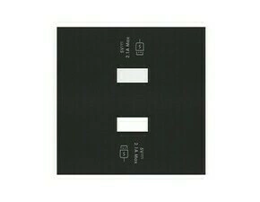 Kryt 2 násobné USB nabíječky SIMON 10001196-238, rychlé nabíjení, černá matná