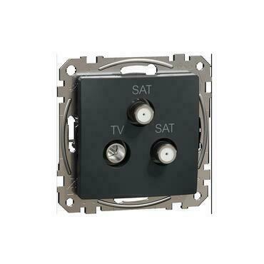 SCHN SDD114481S Sedna D/E - TV-SAT-SAT zásuvka koncová 4dB, Antracit