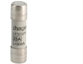 HAG LF325PV Pojistka válcová, velikost 10x38, 25A gR 600V DC