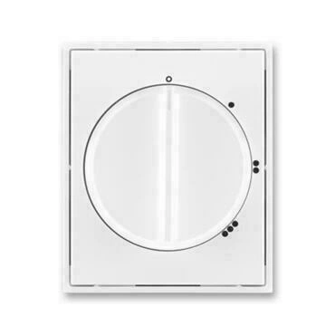 Kryt spínače ABB Element 3294E-A00170 03, bílá/bílá, s otočným ovladačem, pro 3stup. Sp. s nul. Pol