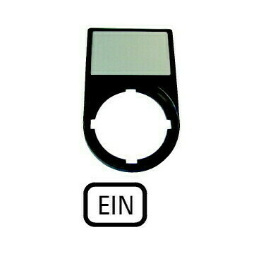 EATON 216487 M22S-ST-D6 Nosiče štítků-komplety, 30x50mm, oblé, černé Ein