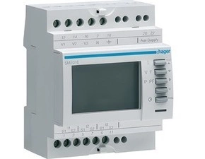 HAG SM101E Multifunkční měřicí přístroj s LCD na DIN