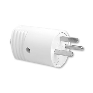 Vidlice s přímým vývodem ABB 5538N-C01701 B, bílá, 10 A, 250 V AC, DC, vzor C