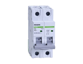 NOARK 102384 Ex9BI 2P 25A Instalační vypínač, šířka 2 moduly, 2pól, 25A