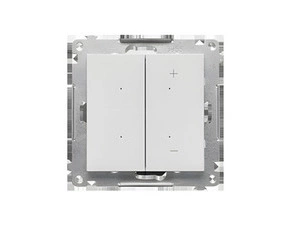 Stmívač ovětlení SIMON GO TESL1W.01/114, tlačítkový, Dimmer, Wi-Fi, světle šedá matná
