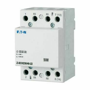 EATON 248853 Z-SCH230/40-22 Instalační stykač, 230V~, 40A, 2zap. 2vyp. kont.