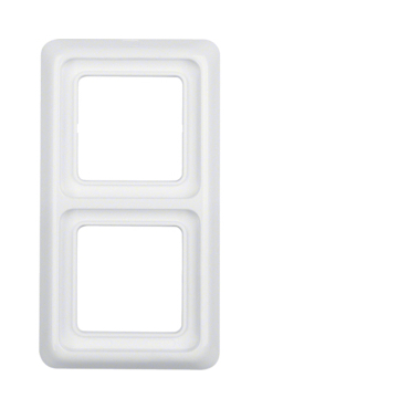 HAG 132909 Rámeček 2-násobný s těsněním IP44 pro svislou i vodorovnou montáž, wg Up IP44, bílá, lesk