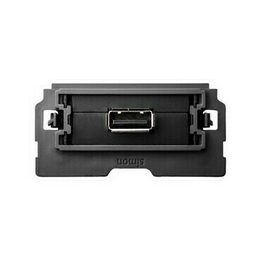 Zásuvka USB násobná SIMON 10000561-039, 1 násobná USB, 2.0, typ A