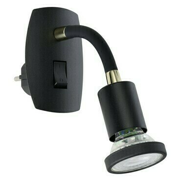 Bodové svítidlo zásuvkové PARRINI černá 70 mm 1x4,5W EGLO