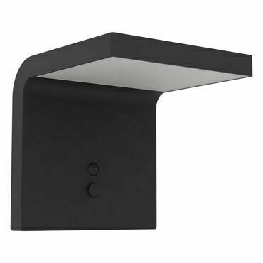 Nástěnné solární svítidlo SPIANTE černá 140 mm 6W EGLO
