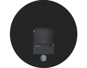 HAG 11702045 Centrální díl s clonkou proti prach, Berker R.1/R.3, černá, lesk