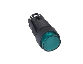 SCHN ZB6AE3 Ovládací hlavice stiskací prosvětlená, přesah., s návrat. - zelená