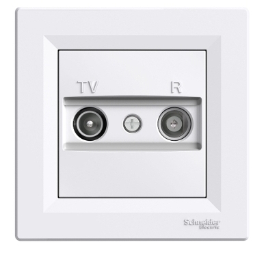 SCHN EPH3300121 Asfora - Zásuvka TV-R, koncová, bílá
