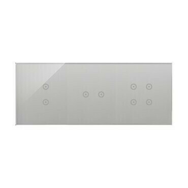 Kryt dotyk. ovl. SIMON DSTR3324/71, 3 ovl. Simon 54 Touch, 2 dotyk.+2 dotyk.+4 dotyk., bouřková