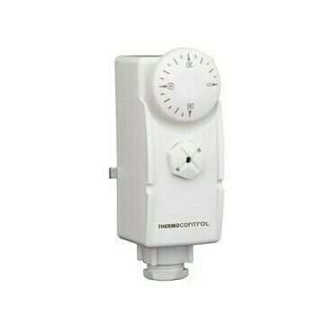 Termostat příložný SALUS AT10, 230V, 0-90 °C, teplovodivá pasta