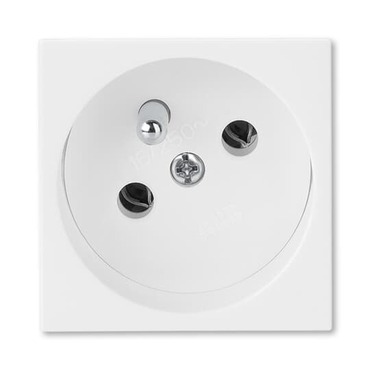 Zásuvka 45x45 ABB Profil 5525N-C02347 B, bílá (RAL 9010)