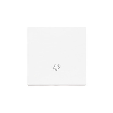 Kryt SIMON TKWD1/111, s piktogramem "zvonek", 1 násobný, pro přístroje SP1M, bílá matná