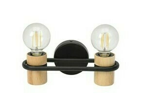 Svítidlo nástěnné EGLO WL 2 E27 SCHWARZ HOLZ CHIEVELEY