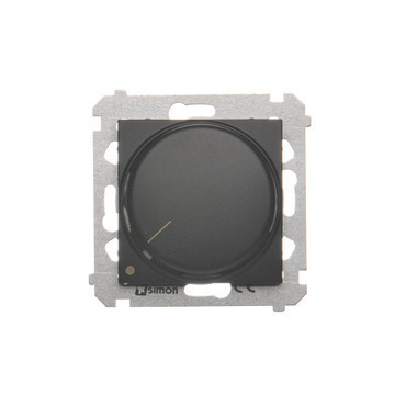 Stmívač pro stm. LED SIMON 54 DS9L2.01/49, ot. stm., tlač. sp., 5-215W, 4 vodič., černá mat metalíza