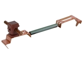 DEHN 204267  Podpěra vedení SPANNsnap Cu/plast hnědý H 16mm, pro prům. 8mm, rozsah upnutí 180-28 DEH DEHN