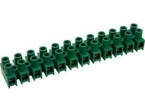 SEZ 6336-14 Přístrojová svorkovnice 1,5 mm2, zelená, 12 pólů