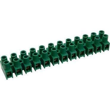 SEZ 6336-34 Přístrojová svorkovnice 4 mm2, zelená, 12 pólů