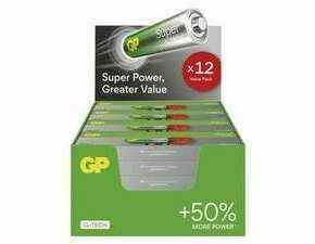 Baterie alkalická GP SUPER B0124T AA (LR6) 12PP MB