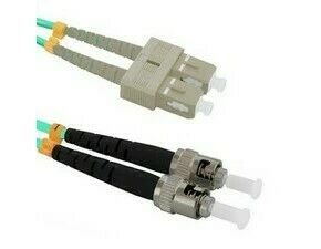 Patch kabel WIREX PO5DSTSC10OM3, ST/UPC-SC/UPC, Multimode, 50/125, Duplex, OM3, 10 m