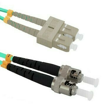 Patch kabel WIREX PO5DSTSC1OM3, ST/UPC-SC/UPC, Multimode, 50/125, Duplex, OM3, 1 m