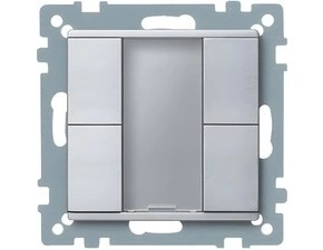 SCHN MTN627660 KNX tlač. panel 2-násobný plus, Aluminium, System M