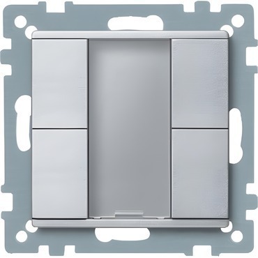 SCHN MTN627660 KNX tlač. panel 2-násobný plus, Aluminium, System M