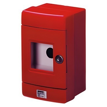 Tlačítko požární GEWISS GW42204 s otvorem pro tlačítko o22 mm