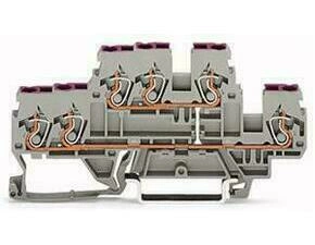 WAGO 870-538 3vodičová dvoupatrová svorka