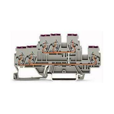 WAGO 870-538 3vodičová dvoupatrová svorka