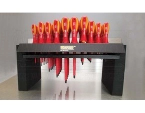 wpr11426 250-DISP-50 prodejní stojánek HERMES (display) s 50 izolovánými el. VDE šroubováky do 1000V