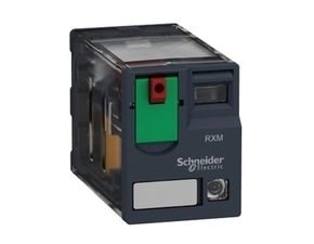 SCHN RXM4GB2P7 Miniaturní 4P, 3 A, 230 V AC s LED, Au (obj.množství 10 ks) RP 0,04kč/ks