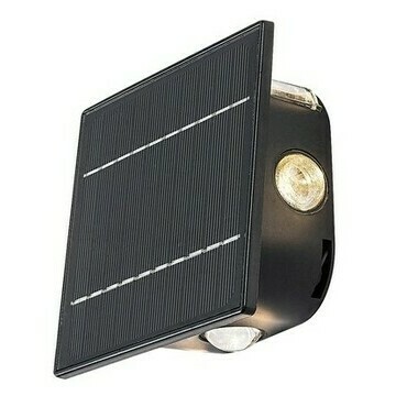 Solární svítidlo Emmen černá LED 0,5W RABALUX 77034