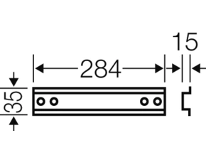 HEN Mi TS 30 Nosná lišta DIN, výška 15mm