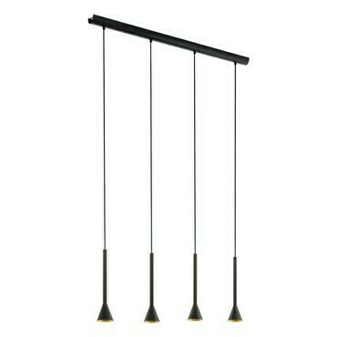 Svítidlo závěsné EGLO HL 4 GU10 SCHWARZ GOLD CORTADERAS