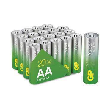 Baterie alkalická GP SUPER B0120L AA (LR6) 20SH